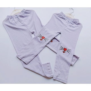  quần legging mềm mại cho bé thêu mèo