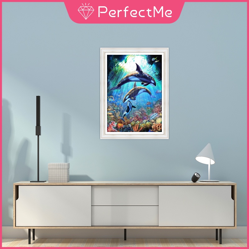 Bộ Tranh Đính Đá 5D Tự Làm 30 x 40Cm Hình Gia Đình Độc Đáo