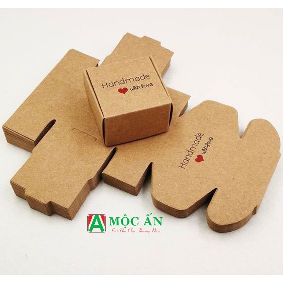 COMBO 10 HỘP KRAFT 11x9x hông 5 cm - KHÔNG IN, NẮP GẬP