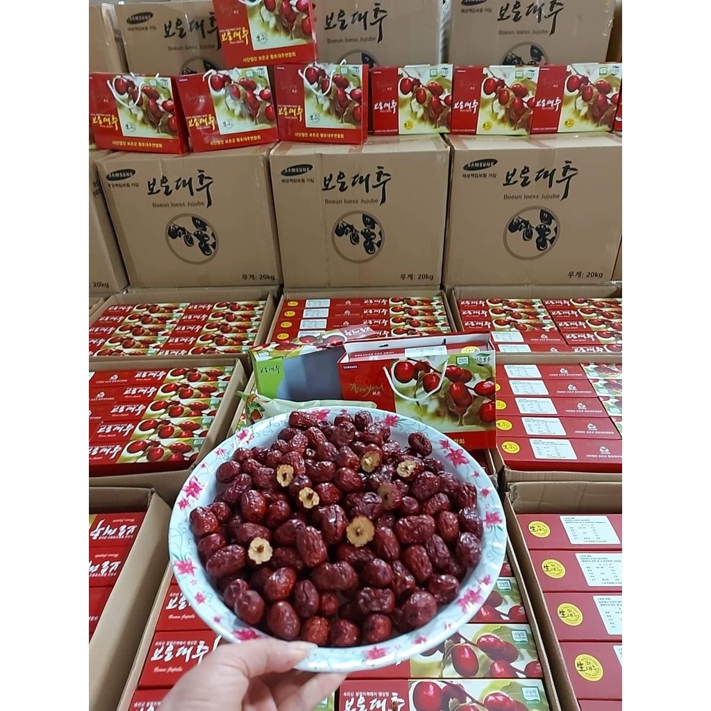 Táo Đỏ Sấy Khô SamSung Hàn Quốc Hộp 1KG ( TÁO ĐỎ SẤY KHÔ HÀN QUỐC BOEUN JUJUBE )