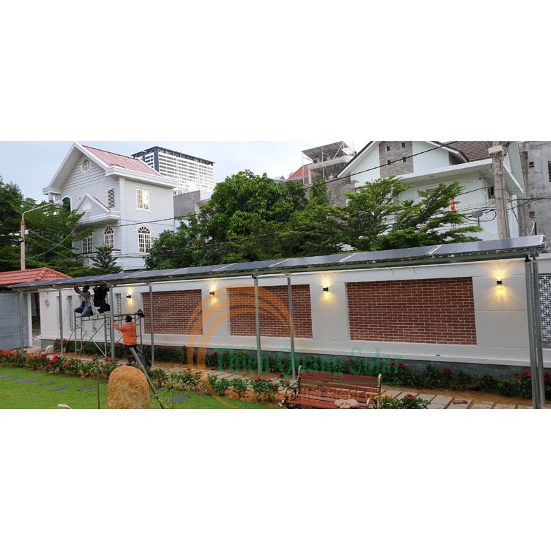 Kẹp giữa tấm pin 2 mặt kính solar