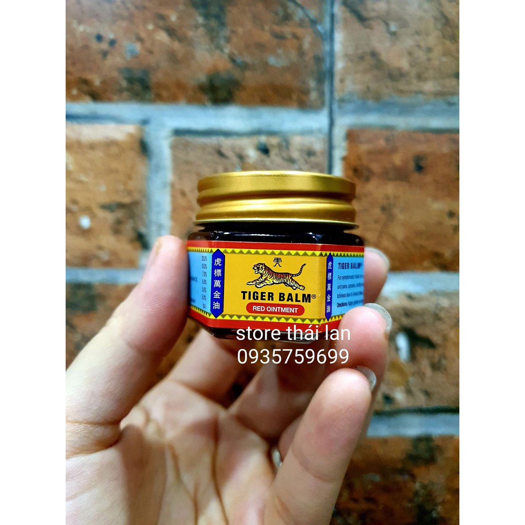 Dầu Cù Là Con Hổ Đỏ, Trắng Tiger Balm Thái Lan (19,4gram)