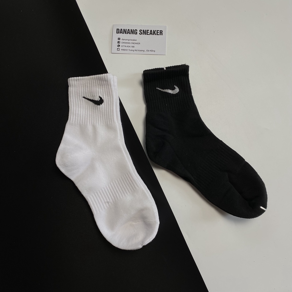 Tất Nike thể thao Cổ Cao Lửng Thấp Trắng Đen hàng VNXK chất lượng cao | GIAY DANANG