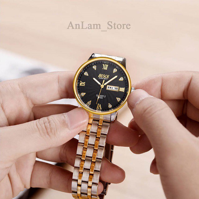 [ Siêu Đẹp ] Đồng Hồ Nam Thời Trang BOSCK Chống Nước Siêu Bền Dây Kim Loại Cao Cấp Chính Hãng | BigBuy360 - bigbuy360.vn
