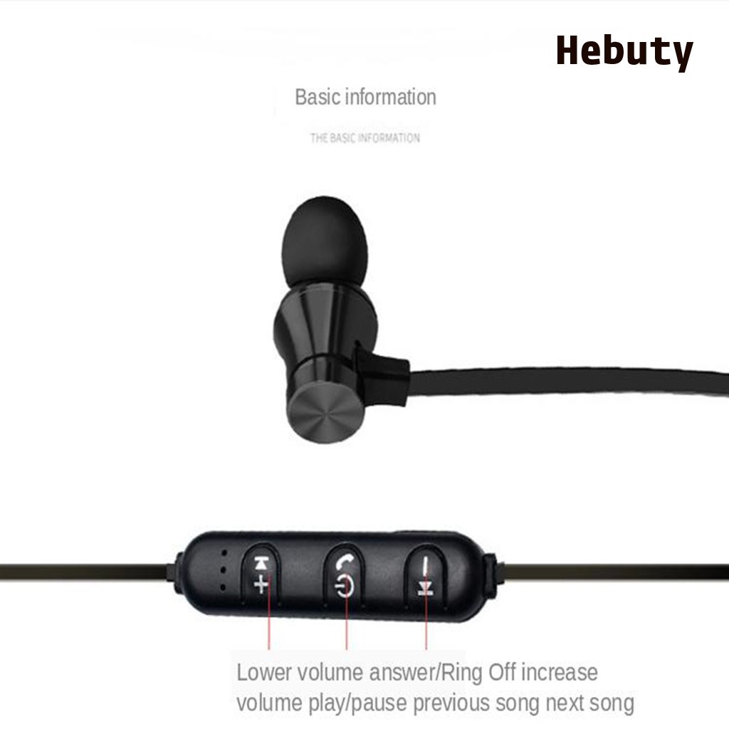 Tai Nghe Bluetooth Nhét Tai Có Dây Vòng Qua Cổ Tích Hợp Mic