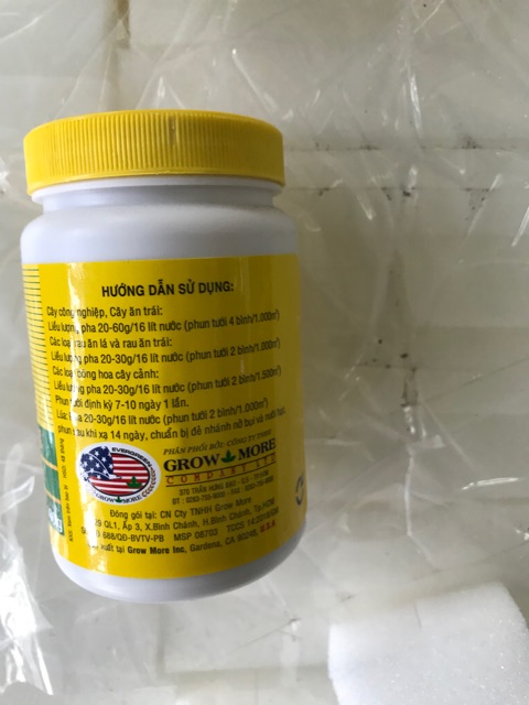 Phân bón lá NPK 20-20-20+ TE. Lọ 100 gam