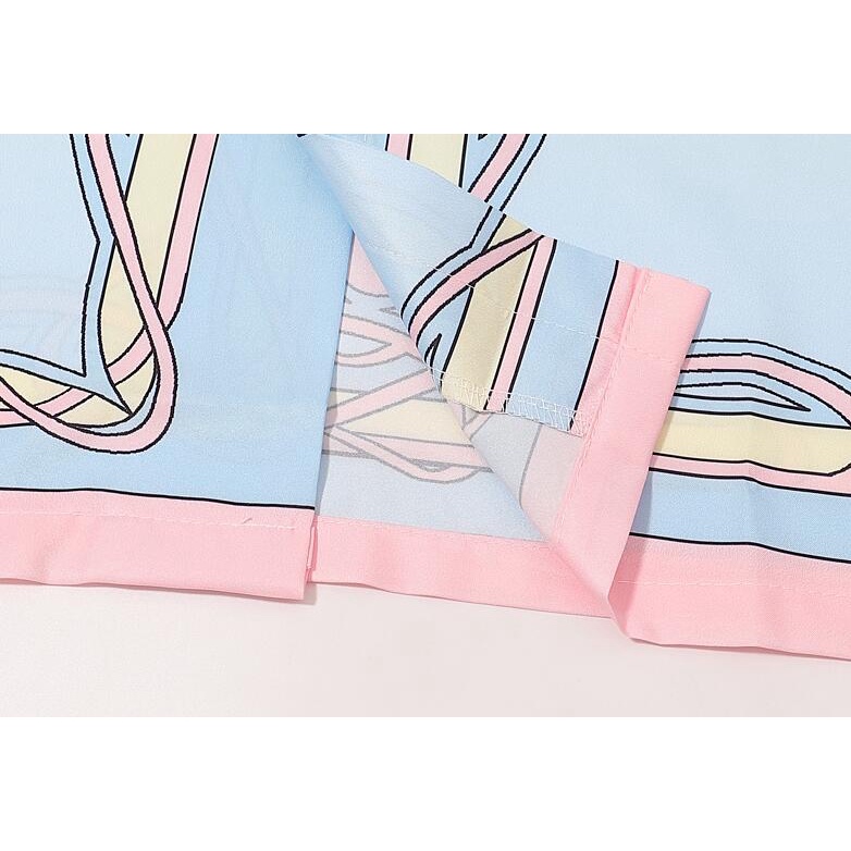 Casablanca Áo Sơ Mi cotton Ngắn Tay In Họa Tiết Thời Trang Dành Cho Nam Và Nữ