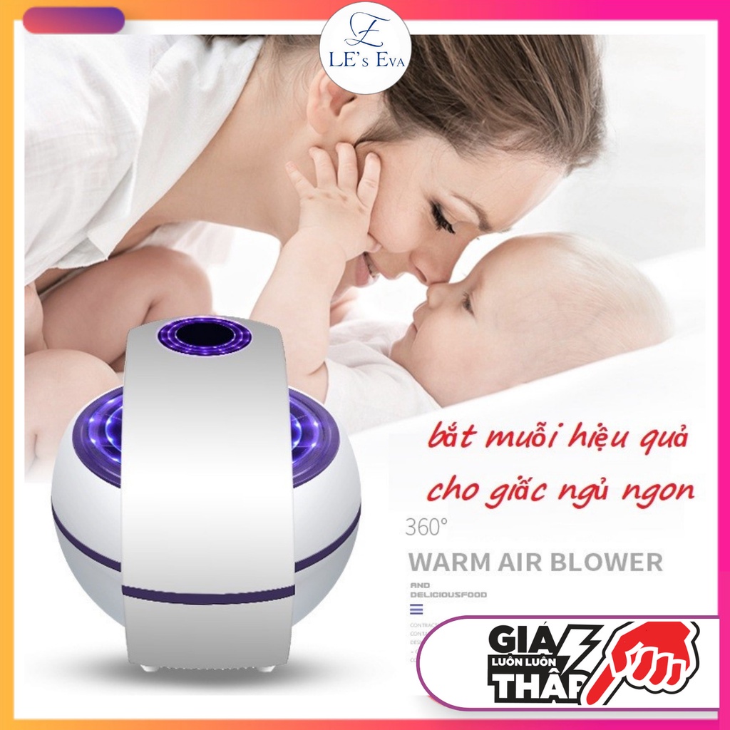Đèn bắt muỗi điện quang hiện đại, cao cấp, hiệu quả, hình quả cầu chất nhựa bóng đẹp.
