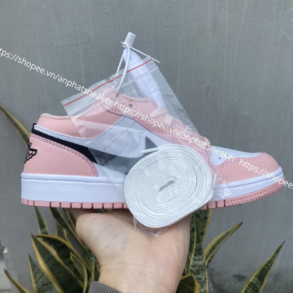 Giày Jordan nữ cổ thấp màu hồng, Giày Jordan 1 low hồng pink hường, Sneaker nữ Jd1 bản đẹp xinh cực dễ phối đồ | BigBuy360 - bigbuy360.vn