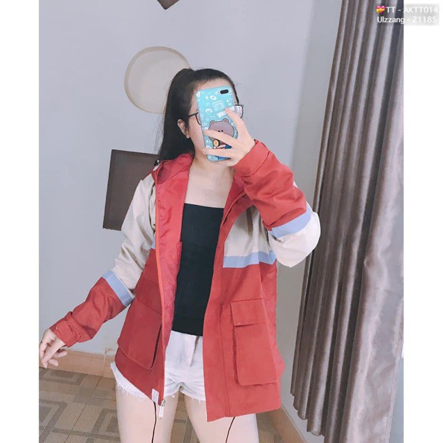 🌵 𝐓𝐡𝐞𝐔𝐥𝐳𝐳𝐚𝐧𝐠 🌵 042 Áo Khoác Kaki 2 Lớp Phối Màu Thêu Chữ (Kèm Video, Hình Chụp Thật) | BigBuy360 - bigbuy360.vn