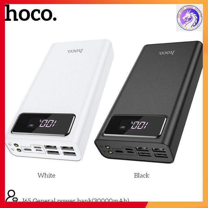 Pin Sạc Dự Phòng Hoco J65 30.000 mAh Chính Hãng - 3 Cổng Input / 4 Cổng Output -BH 12 Tháng