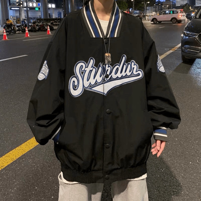 Áo Khoác Bomber Sturdur Jacket Unisex Form rộng dù 2 lớp cao cấp phong cách ulzzang Hot trend 2021