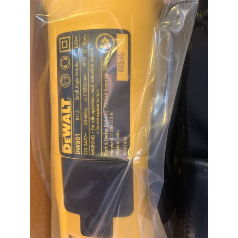 Máy Mài Góc 100mm 850W DEWALT DW801 DW802 - Chính Hãng