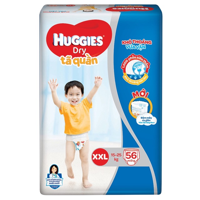 Tã quần huggies XXL56 ( bao bì mới)