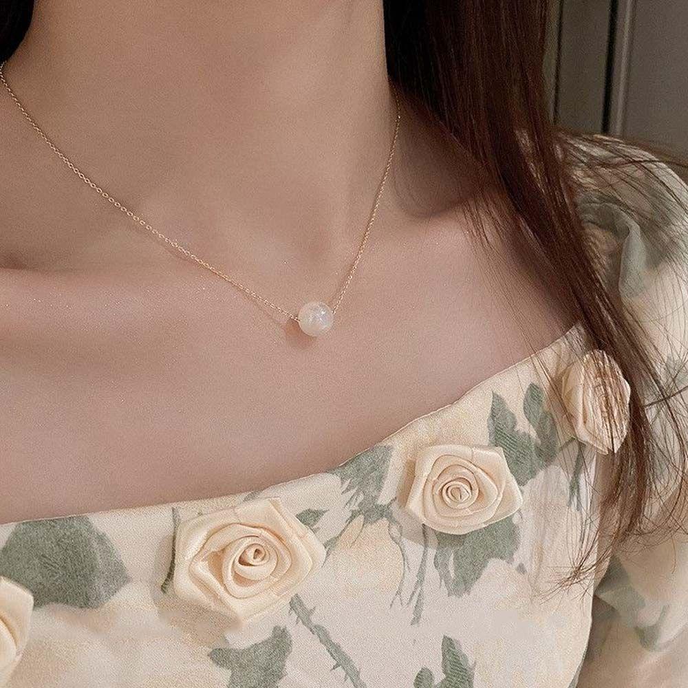 ANEMONE Vòng cổ Thép Titan Đơn Giản Thời Trang Cho Nữ