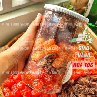 Xí Muội (Ô Mai) Mix 5 Vị (Đào Chẻ, Mận Cơm, XM Mơ, XM Oliu, XM Thái) Lon 500Gr