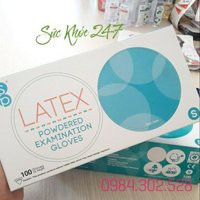 GĂNG TAY Y TẾ LATEX CÓ BỘT (100 chiếc)