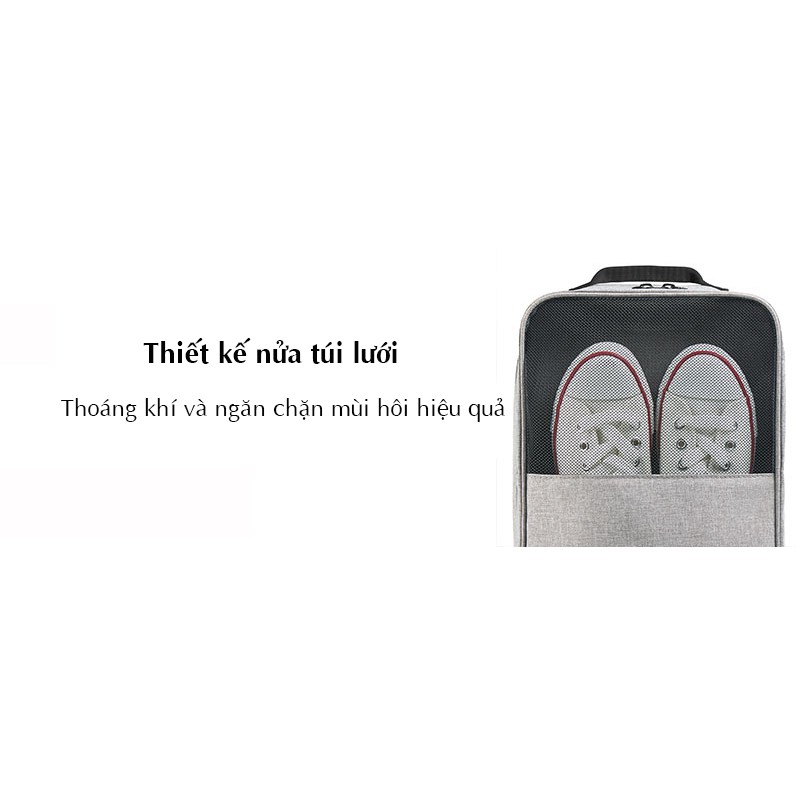 &quot;[CHÍNH HÃNG] Túi Đựng GIày Dép Du Lịch Dã Ngoại NatureHIke NH17X016-B Sức chứa lớn, Chống Rách, Thoáng Khí, Không Mùi
