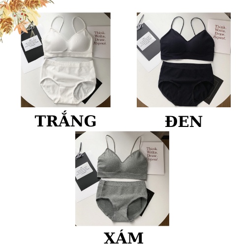 Bộ Đồ Lót Nữ Gợi Cảm - Áo Ngực Mút Mỏng, Quần Lót Nữ Kháng Khuẩn AMYBRA  B3211