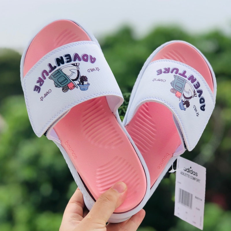 Dép Alphabounce adidas ❤️FREESHIP + FullBox❤️ quai ngang nam nữ Balô adventure chất xịn VNXK 1-1, hồng