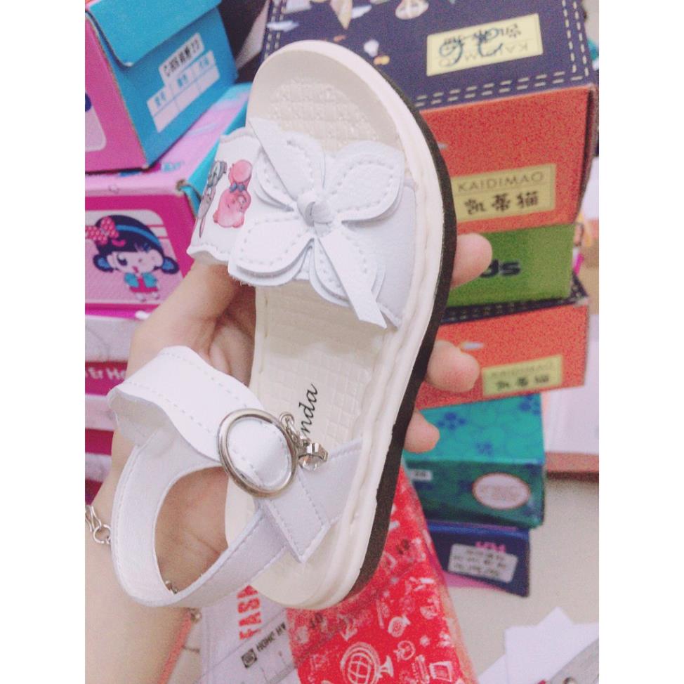Dép quai hậu Sandal bé gái siêu nhẹ bông hoa 4 cánh hình thú đẹp JVI