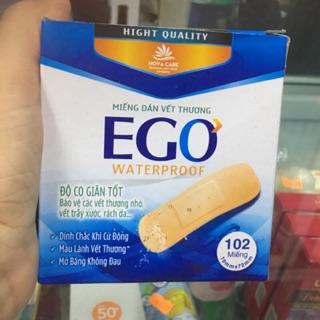 Băng dính cá nhân y tế EGO - HỘP 102 MIẾNG