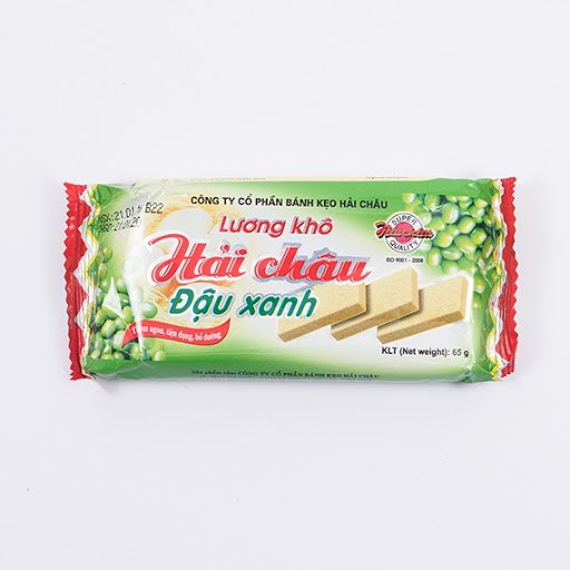 Lương khô Hải Châu 3 vị 65g date mới