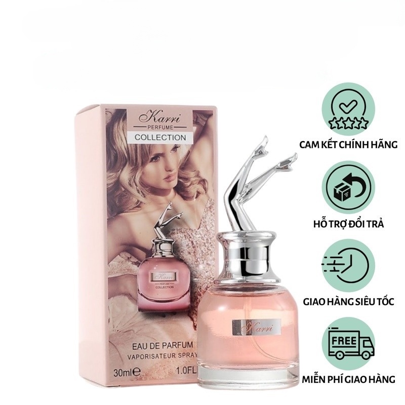 Nước Hoa Nữ Cô Gái Chân Dài Kari Chuẩn Mùi, Siêu Thơm, Dầu Thơm Nữ Siêu Ngọt Ngào Quyến Rũ