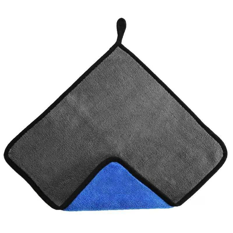 Khăn làm sạch hai mặt bằng vi sợi khăn dày thấm hút tốt vệ sinh xe hơi tiện dụng 30*30