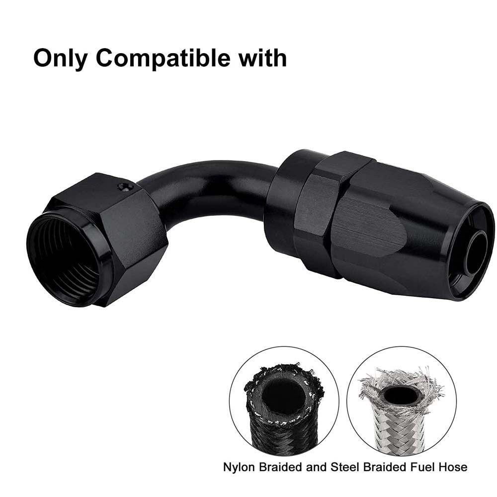 Đầu Nối Ống Dẫn Nhiên Liệu 90 Độ AN6 AN8 AN10 Chất Lượng Cao