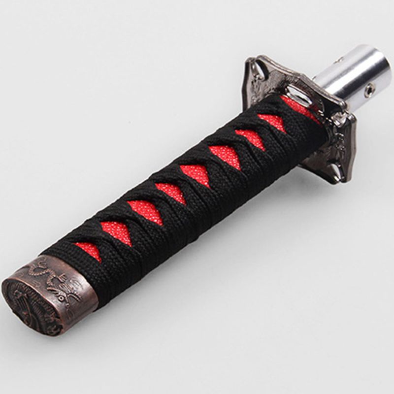 Núm Gạt Cần Số Xe Hơi Bằng Kim Loại Kiểu Samurai Kèm 4 Bộ Chuyển Đổi