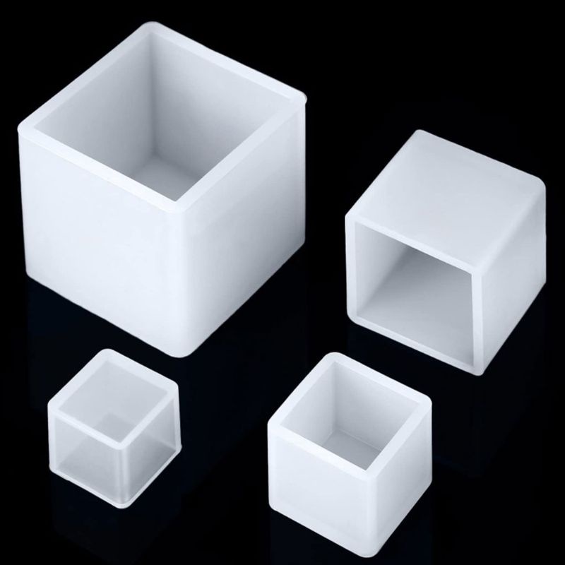 Bộ 4 Khuôn Silicone Làm Trang Sức Hình Vuông