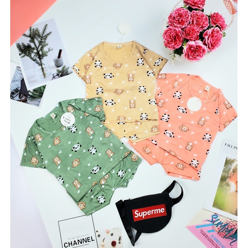 Bộ thun lạnh cộc tay micky mom cho bé trai/ bé gái