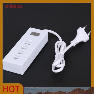 （ʚshibelss）USB 4 Port Multifunction Charger Quick Charging 5V 2A Extension Socket(EU)