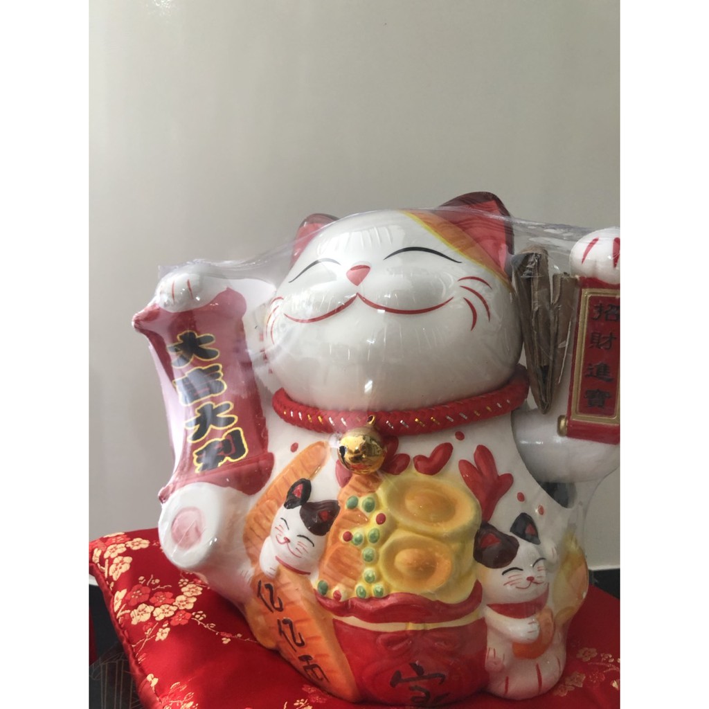 mèo đại phúc - mèo vẫy nhật bản 20cm