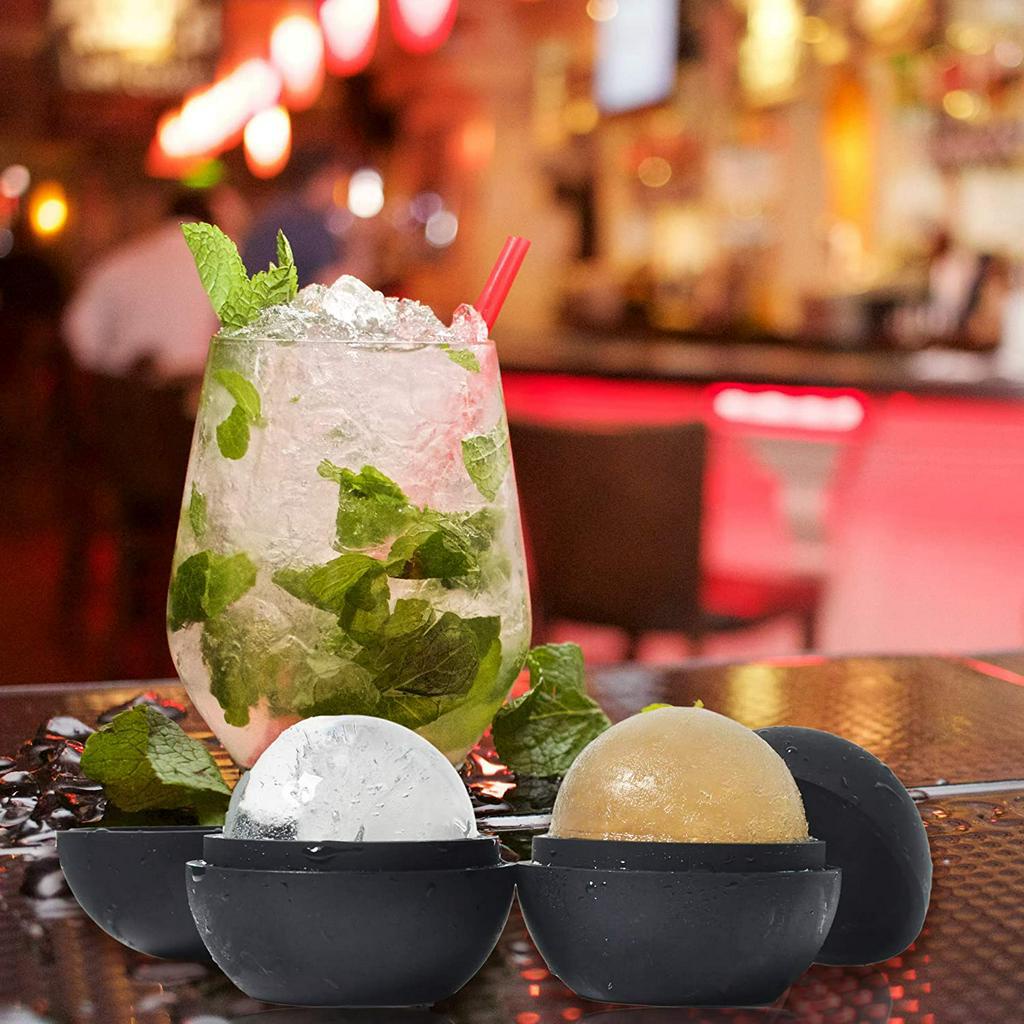 Bộ 2 Khuôn Làm Đá Anaeat Chất Liệu Silicon Hình Quả Cầu Độc Đáo