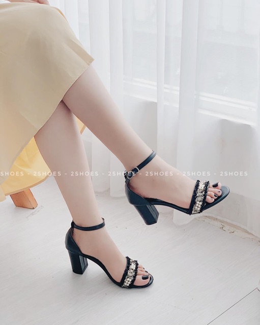 Sandal thổ cẩm 7cm hàng Việt Nam Xuất Khẩu