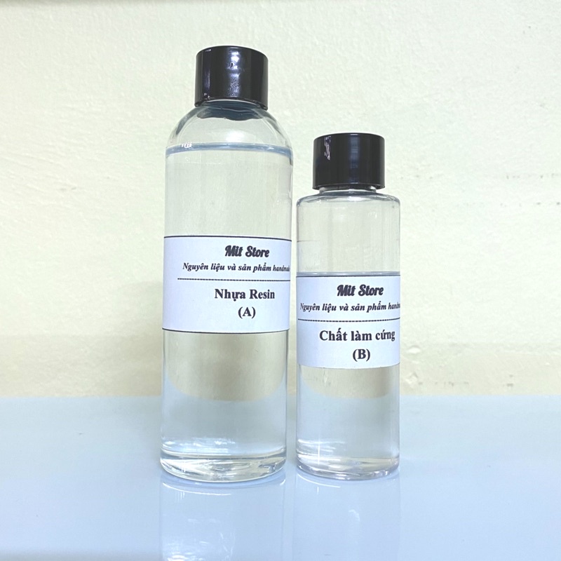 Nhựa Epoxy Resin trong suốt loại cứng cao cấp set 280g - Nhựa Resin tỉ lệ 3:1