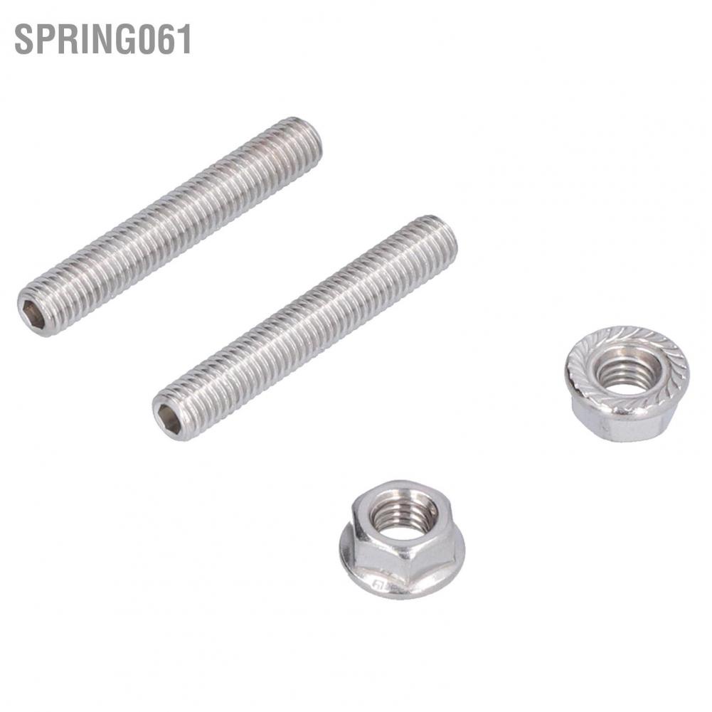 Spring061 Exhaust Manifold Stud Nuts Kit N811313S431 304 Stainless Steel for FORD 4.6 and 5.4 LITER V8 Engine