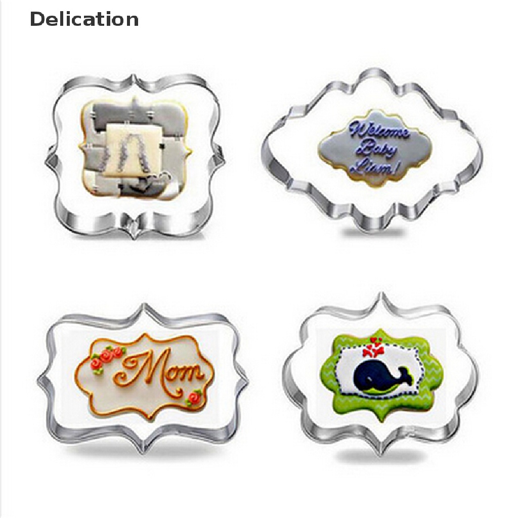 Bộ 4 Khuôn Cắt Bánh Quy Hình Khung Ảnh 3d