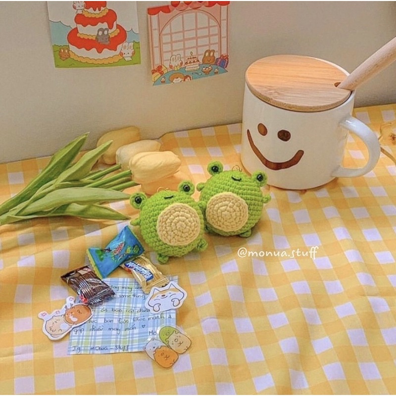 Móc Khoá Len Ếch Ú Ù Ụ 🐸 || Len Móc Thủ Công || Monua.stuff 🦀