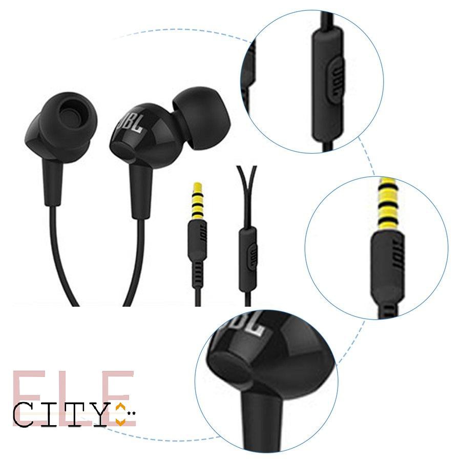 Ele】⚡⚡Tai nghe jack cắm 3.5mm JBL C100SI chất lượng cao tiện dụng