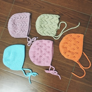 Mũ len bonnet handmade cho baby