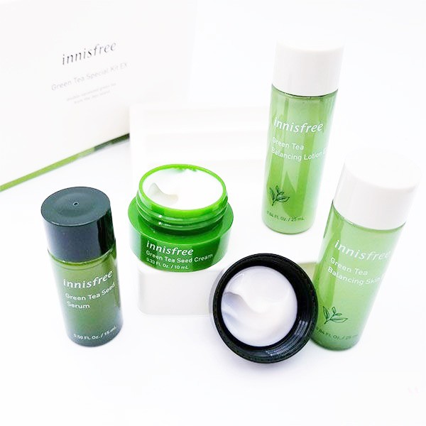 Bộ Dưỡng Da Innisfree Trà Xanh Green Tea Special Kit EX (4 Sản Phẩm) MẪU MỚI