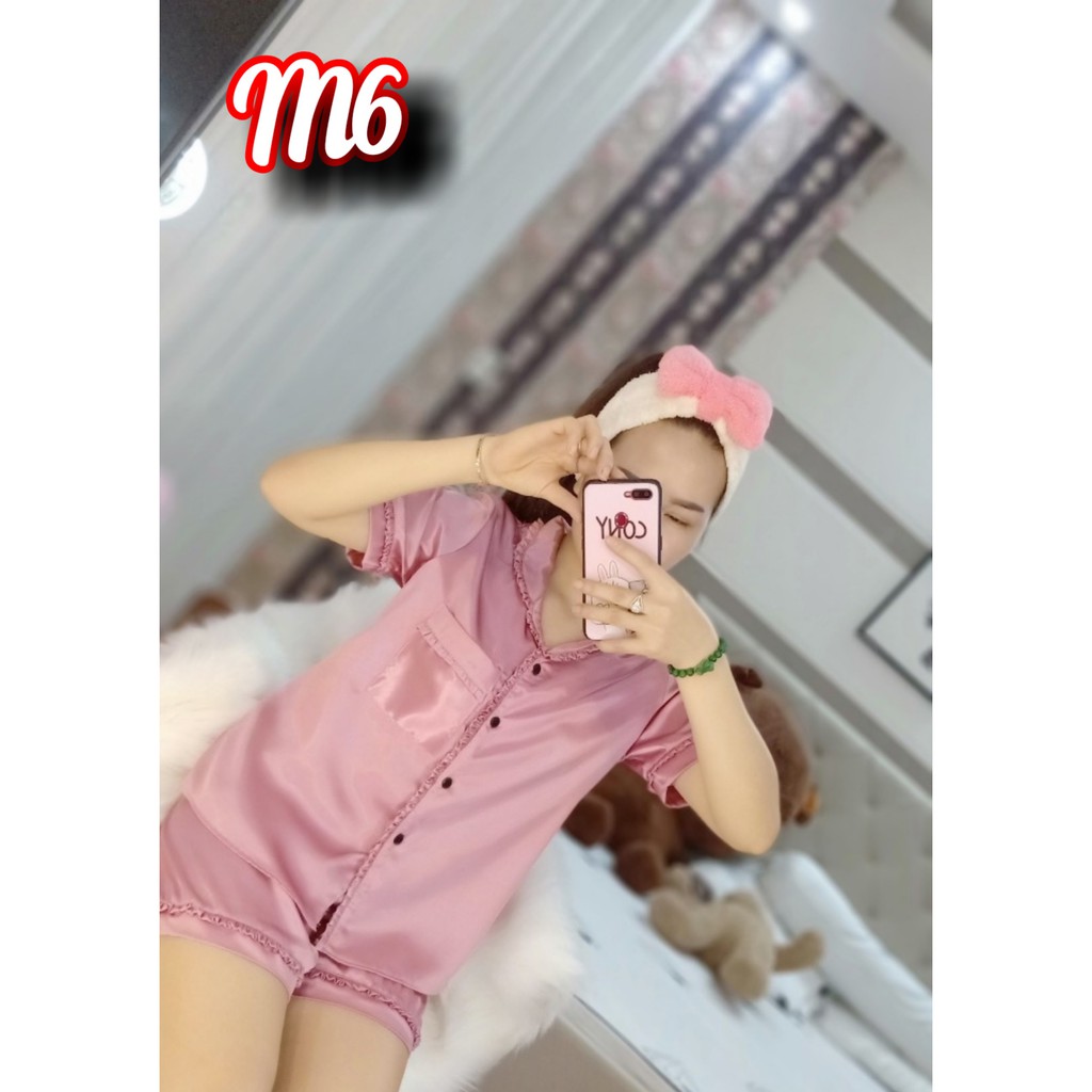 Đồ Bộ Nữ Lụa Ngắn Siêu Sang _ Kèm Hình Thật