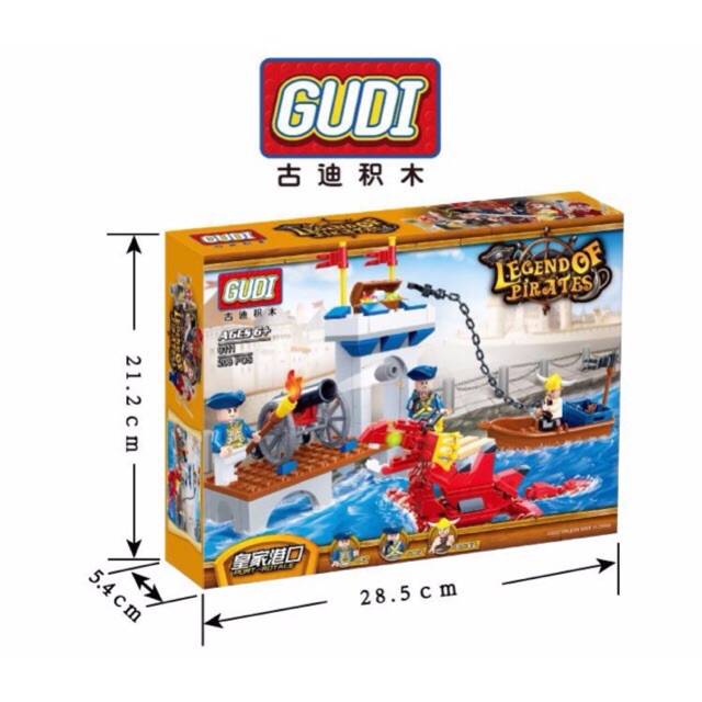 Lắp ráp gudi 9111 -mô hình tàu ở hải cảng