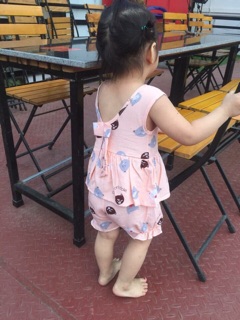 Set bộ lanh bé gái kèm ảnh thật