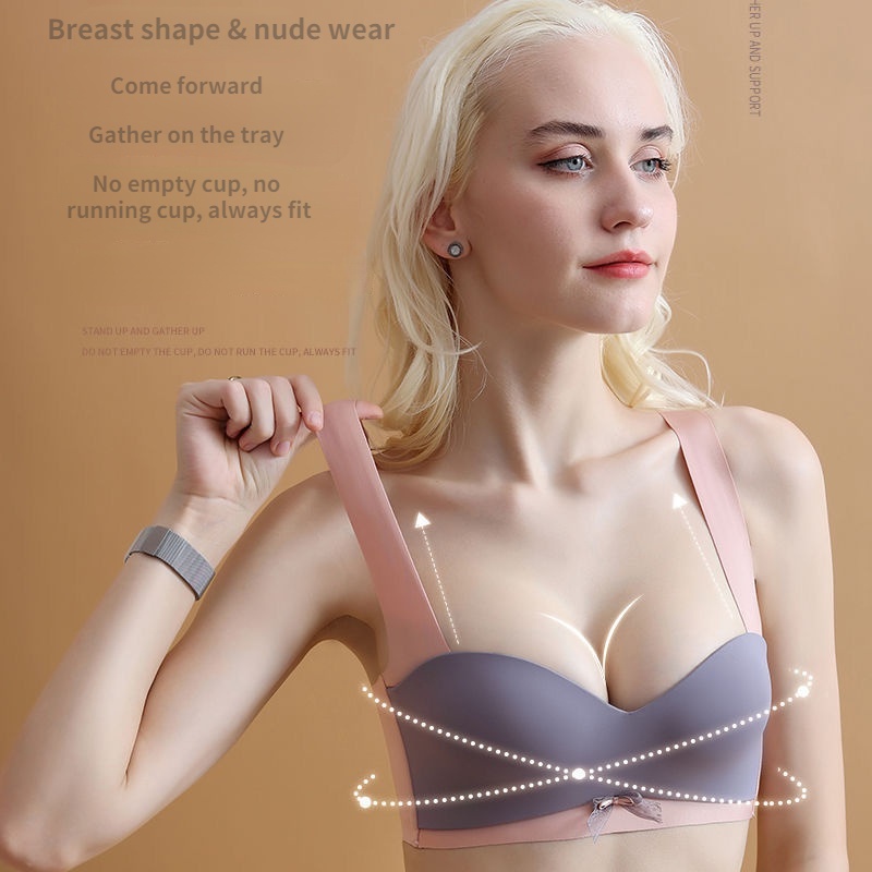 Áo Ngực Thể Thao Nâng Ngực Chống Chảy Xệ Chất Liệu Cao Su Không Đường May size Lớn Cho Nữ