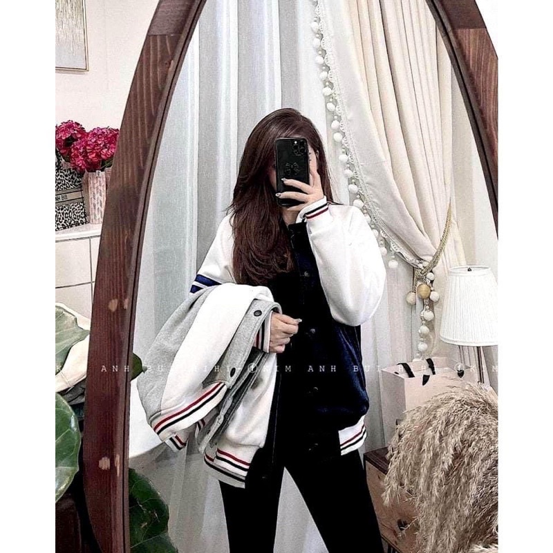 Áo khoác bomber nỉ thom (kèm ảnh thật) | BigBuy360 - bigbuy360.vn