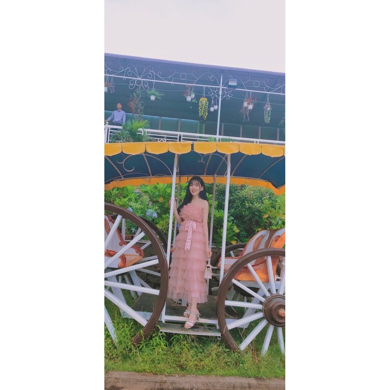 Đầm tầng dài cúp ngực nơ cột eo dự tiệc sang trọng (Video chính chủ) - Verosa Dress | BigBuy360 - bigbuy360.vn